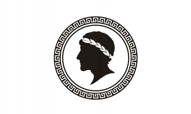 Roman Logo - Ancient greek coin logo design Vector | Premium Download