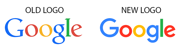 Google New vs Old Google Logo - 10YearChallenge: The Evolution of Brands