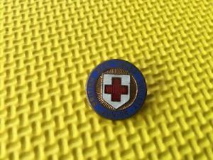 Red Cross Blue Logo - VINTAGE ENAMEL PIN BADGE BRITISH RED CROSS SOCIETY JUNIOR
