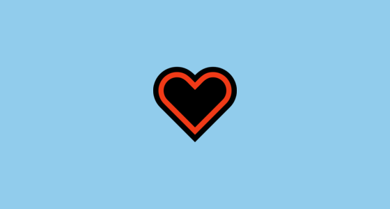 Off White Heart Logo - ♡ White Heart Suit Emoji