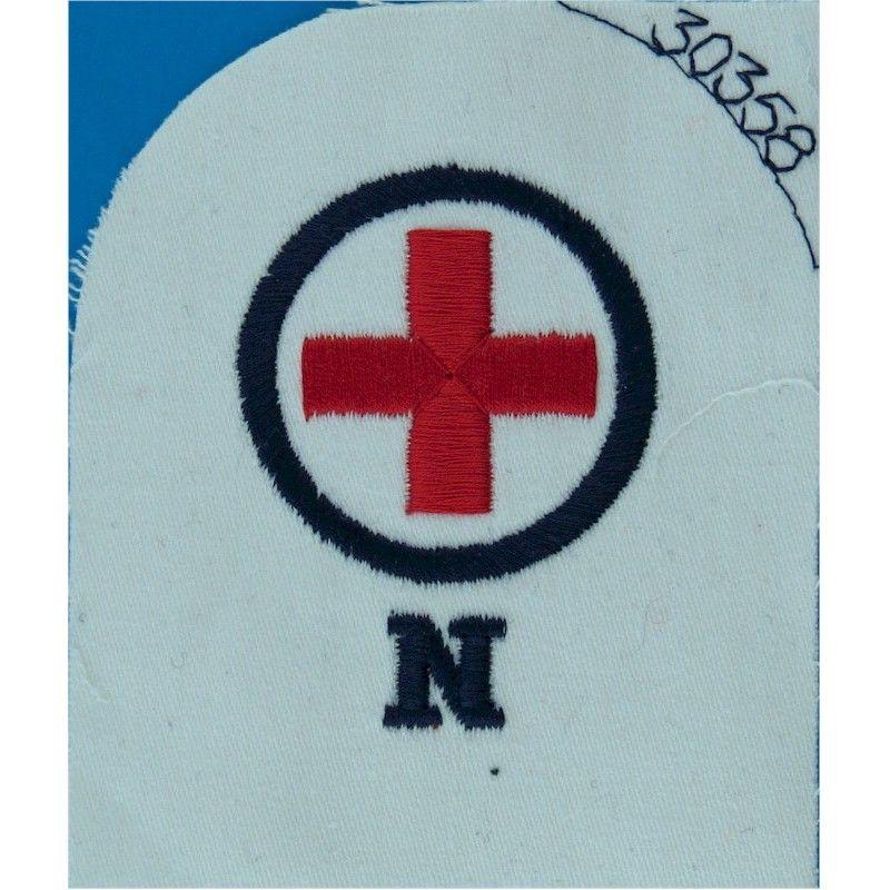 Red Cross Blue Logo - State Registered Male Nurse - Red Cross Over N Naval insignia