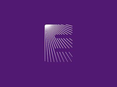 Purple E Logo - E for events logo design symbol by Alex Tass, logo designer