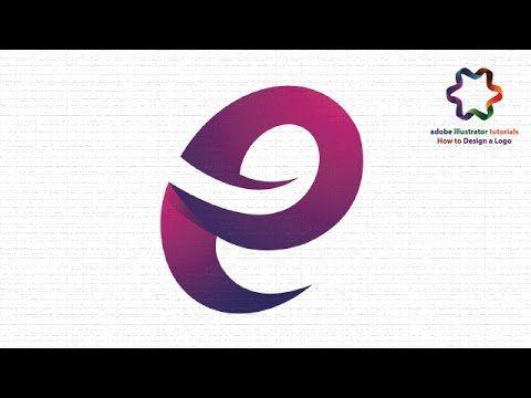 Purple E Logo - Adobe illustrator CS6 - Create Letter Logo Design | Custom Letter E ...