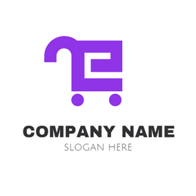 Purple E Logo - Free Ecommerce Logo Designs | DesignEvo Logo Maker