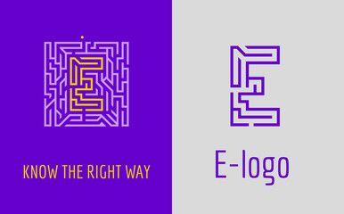 Purple E Logo - Search photo e logo