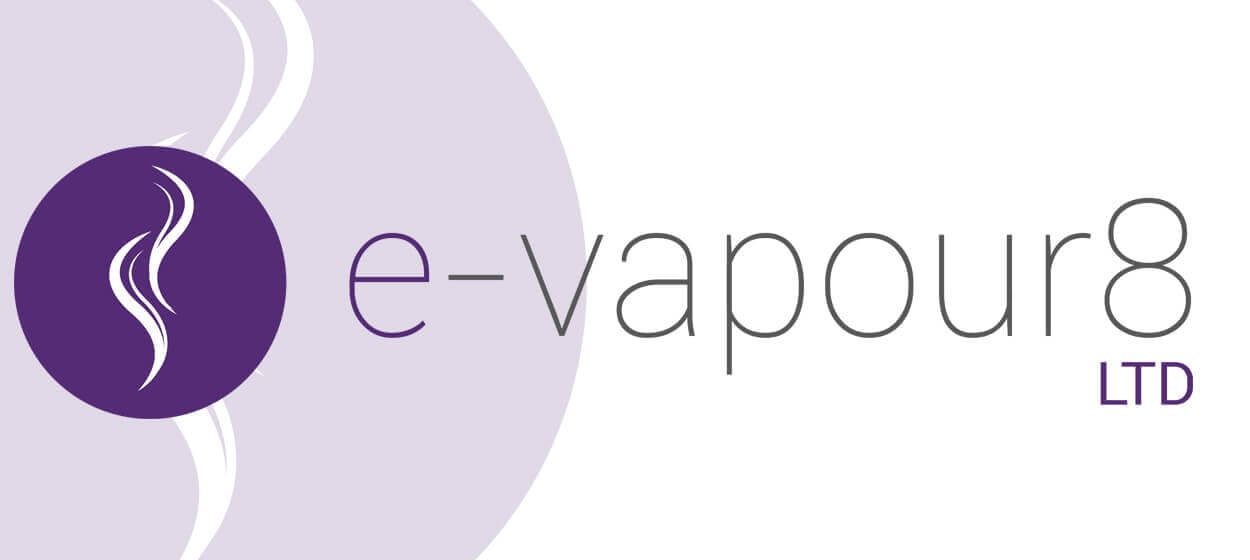 Purple E Logo - e-vapour8 logo design | CreativeScript Web Design Nuneaton