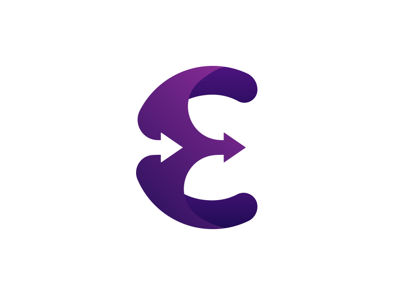 Purple E Logo - Other version of 