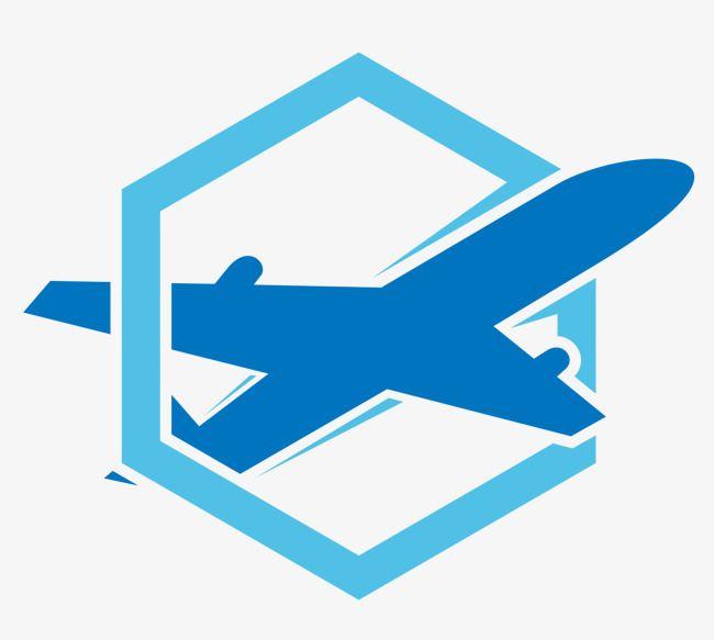 Blue Airplane Logo - Aircraft Logo Design, Logo Vector, Tourist Logo, 旅游logo PNG and ...