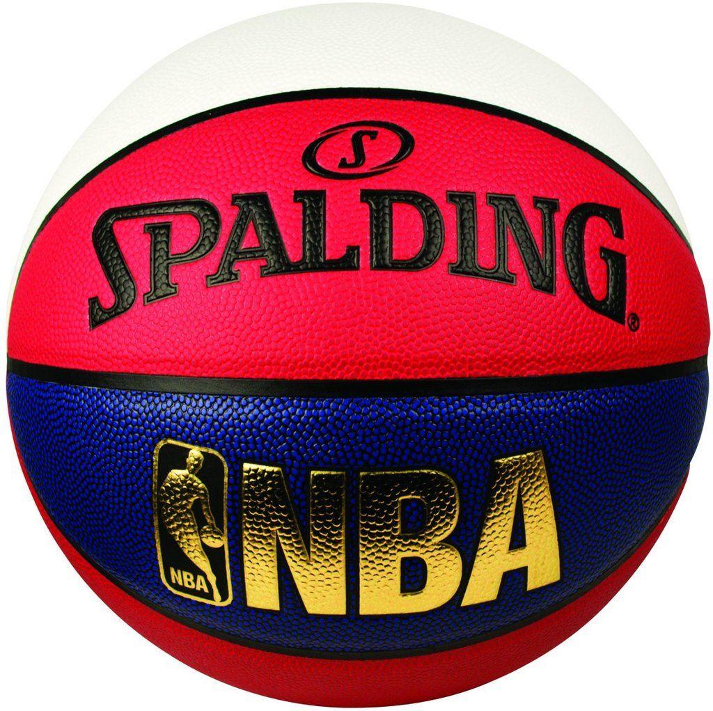 Red White Ball Logo - NBA Logoman White Blue