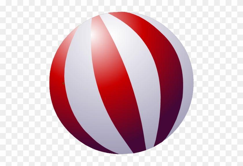 Red White Ball Logo - Beach Ball, Beach Fire - Red And White Ball - Free Transparent PNG ...