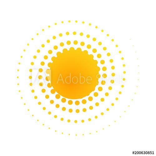 Orange Spiral Logo - Orange abstract banner Element for design in the form of the sun ...
