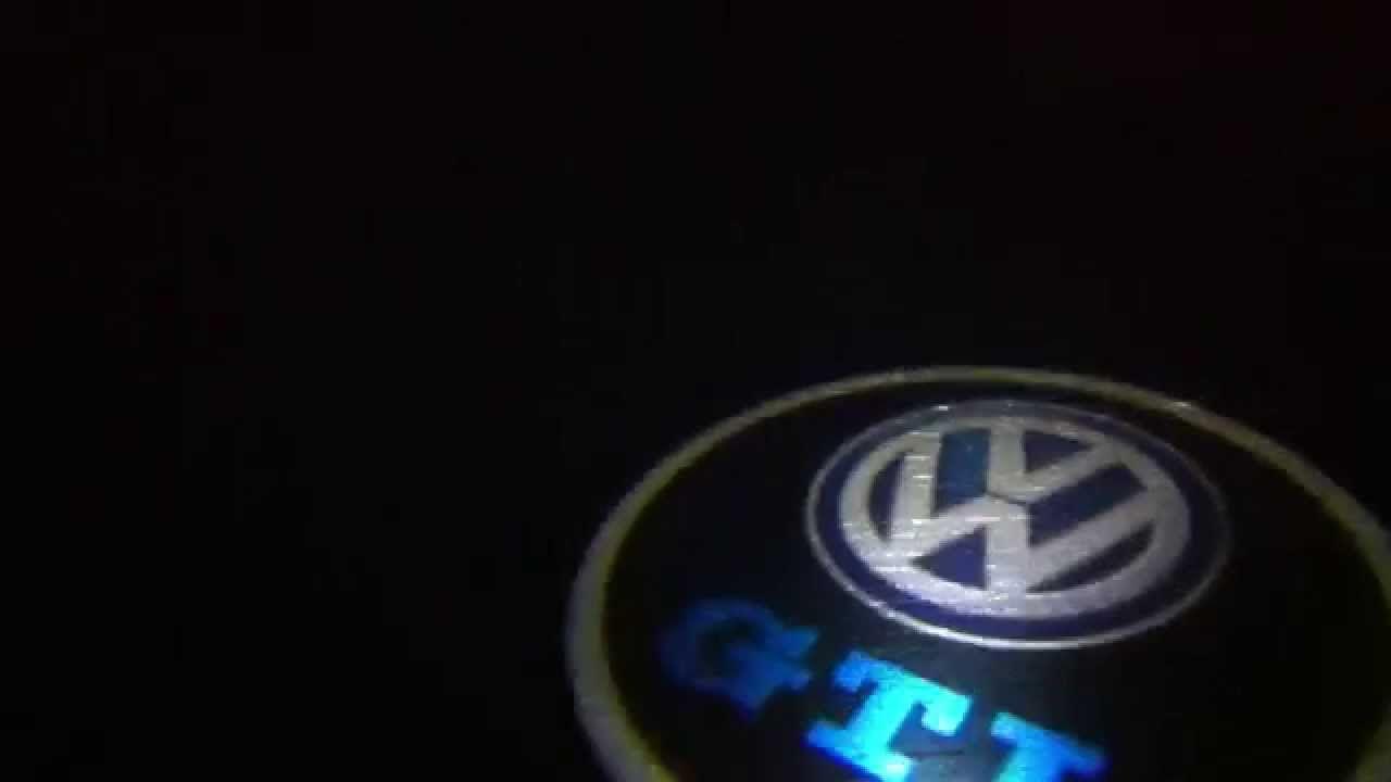 VW GTI LED Logo - Luci proiettori led portiera logo Volkswagen GTI luci cortesia