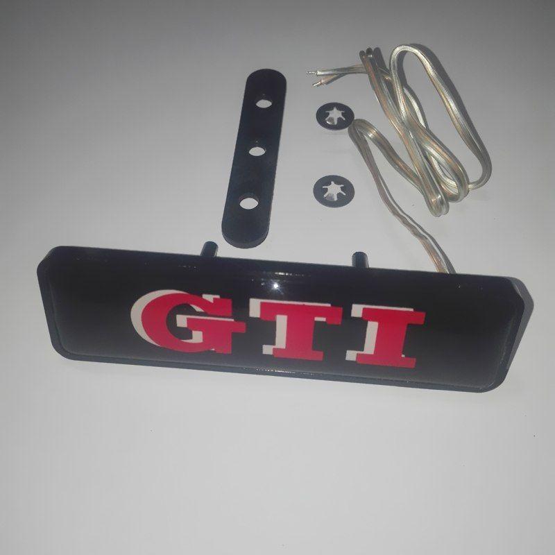 VW GTI LED Logo - Grille GTI Logo Badge Emblem LED light for VW Golf 4 5 6 7 Mk4 Polo ...