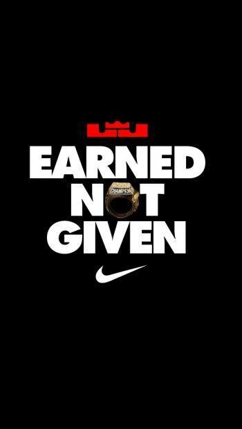 Nike LeBron Logo - Nike Quotes Logo HD Wallpaper for iPhone