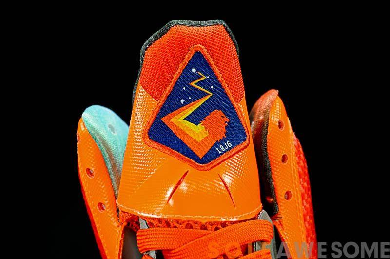 LeBron Galaxy Logo - Check Out LeBron James' Glow In The Dark All Star Shoes Again