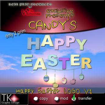 Prims Logo - Second Life Marketplace - CANDYs * Happy Easter LOGO V1 * only 2 PRIMS