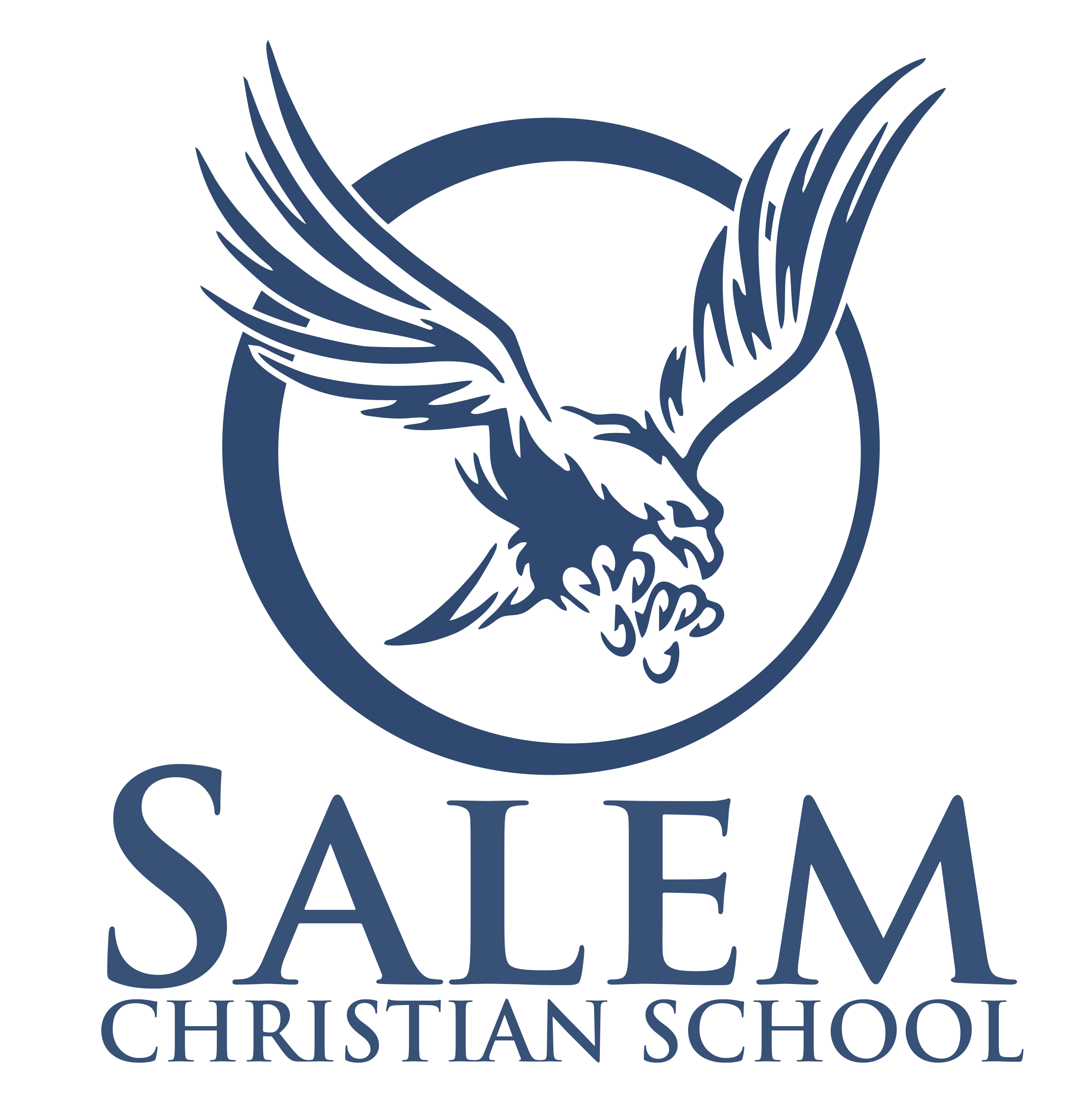 Eagle School Logo - As the eagle is an iconic symbol in America many schools use