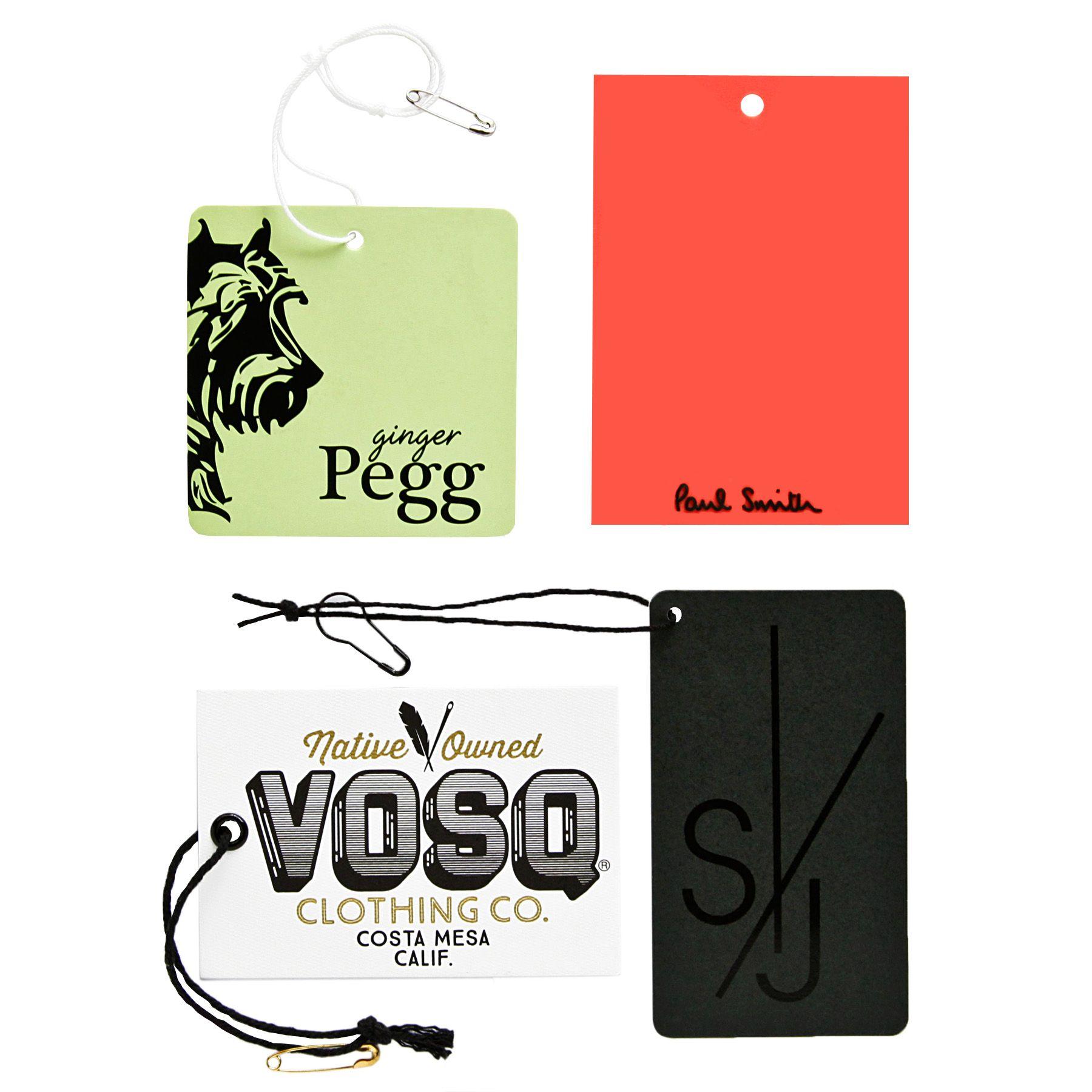 Merchandise Tags with Logo - Clothing Hang Tags Custom Made my CBF Labels
