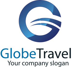 Travel Blue Circular Logo - Circular Travel Agency Logo Vector (.EPS) Free Download