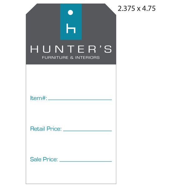 Merchandise Tags with Logo - Custom Printed Furniture Hang Tags | St. Louis Tag
