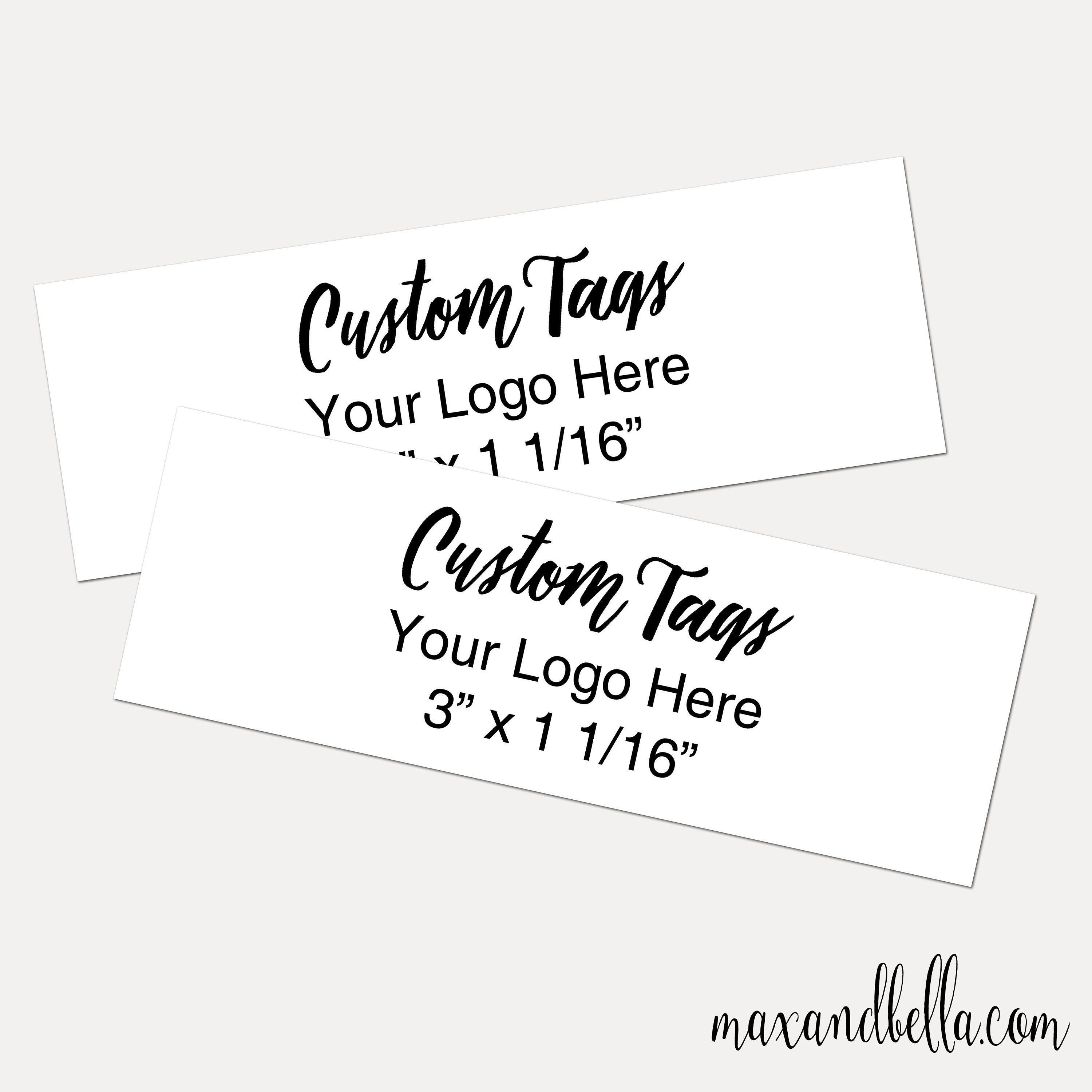 Merchandise Tags with Logo - Custom Kraft tags, Personalized Tags, Price Tags, Product Tags