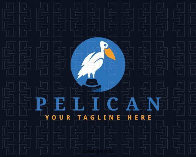 Travel Blue Circular Logo - Pelican Logo. Logos. Logos, Logo