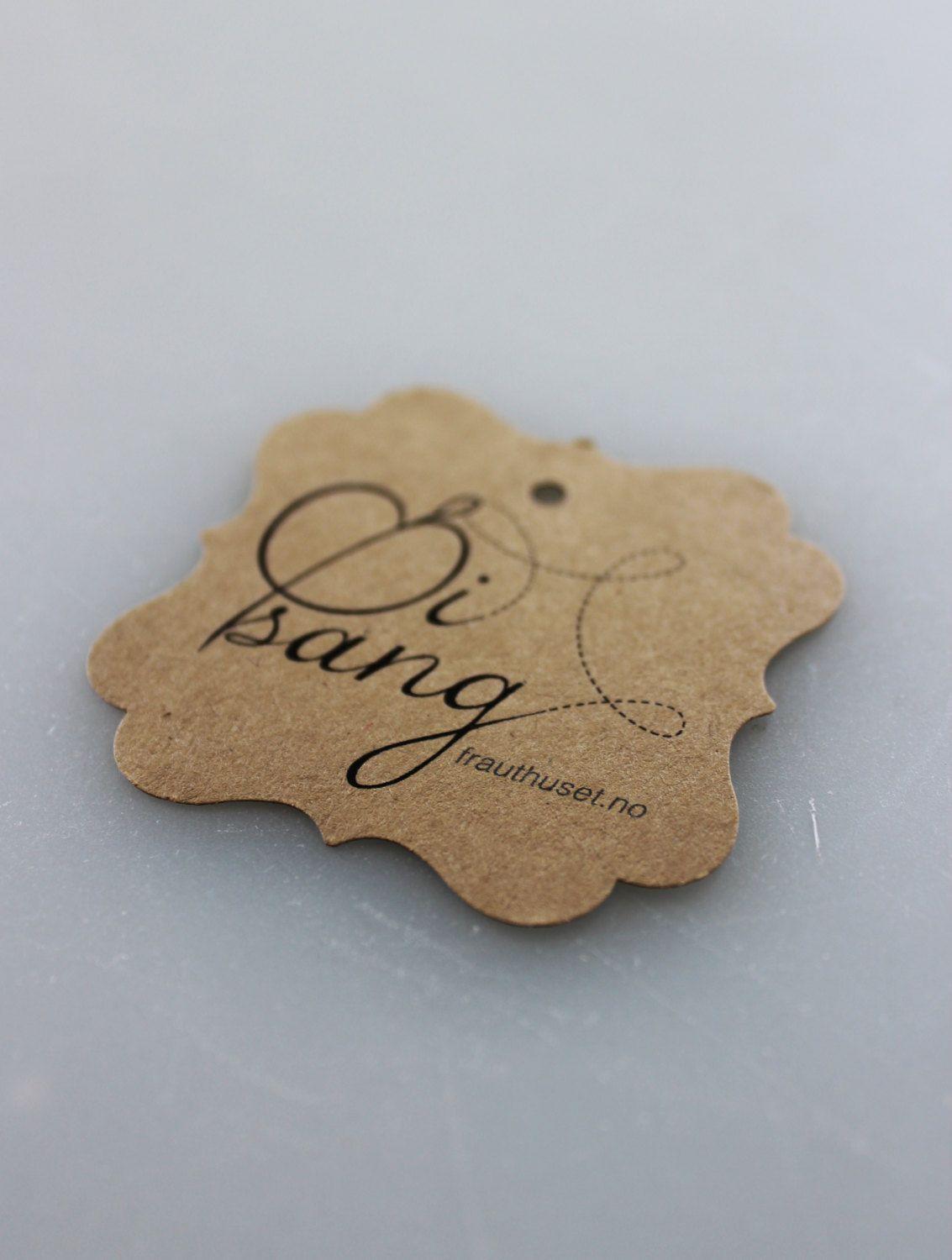 Merchandise Tags with Logo - Merchandise Swing Tags Customized with Your Logo Handmade Items ...