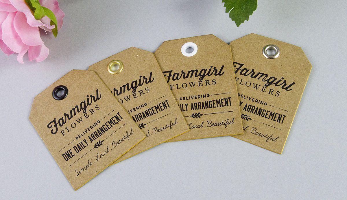 Merchandise Tags with Logo - Custom Printed Hang Tags. Design Your Hangs Tags Online
