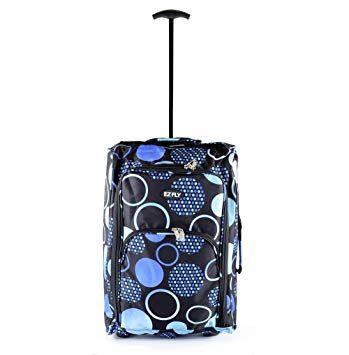 Travel Blue Circular Logo - Airline Size Wheeled Cabin Travel Bag Suitcase Case Hand Luggage