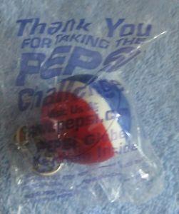 Pepsi Ball Logo - PEPSI COLA Rubber Ball Key Chain THANK YOU FOR TAKING THE PEPSI