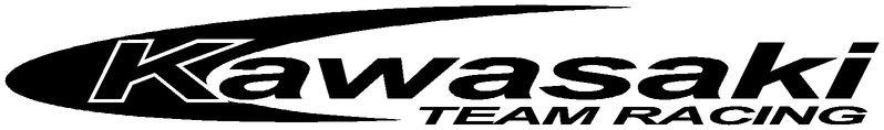 Kawasaki Racing Logo - KAWASAKI TEAM RACING decal COMES IN OVER 30 DIFFERENT COLOURS!