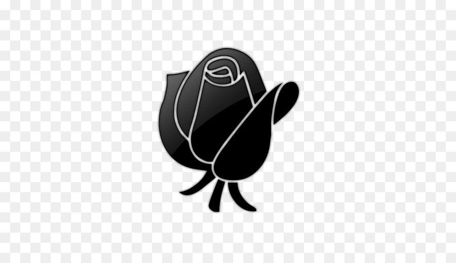 White Rose Logo - Computer Icons Black rose Bud Clip art - white rose png download ...