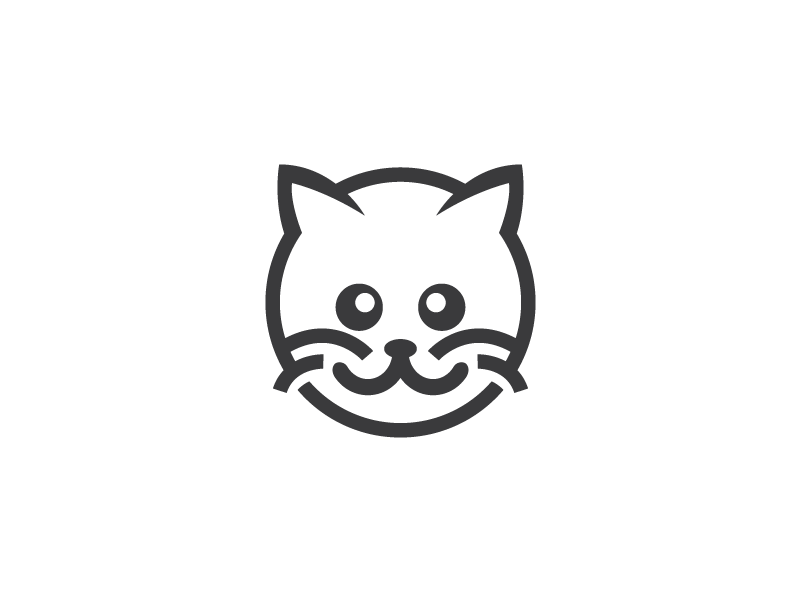Cat Logo - Round Cat Logo Template by Heavtryq | Dribbble | Dribbble