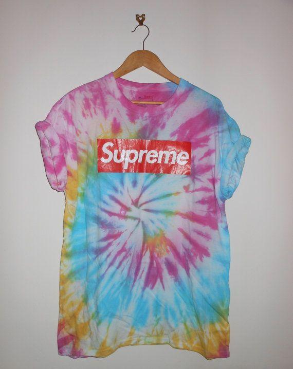 Tye Dye Supreme Logo - unique unisex tie dye supreme top Tshirt by 0BubblegumBoutique0 ...