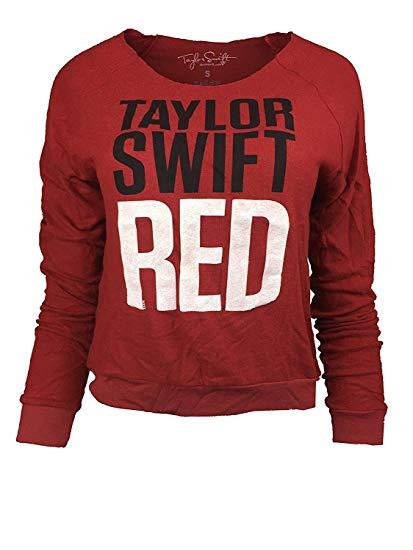 Red Taylor Swift Logo - Licensed Taylor Swift Long Sleeve Red 