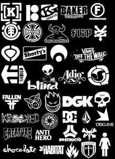 Skateboard Company Logo - Skateboard Logos Pics Archive | Cool Logos | Skateboard logo, Logos ...