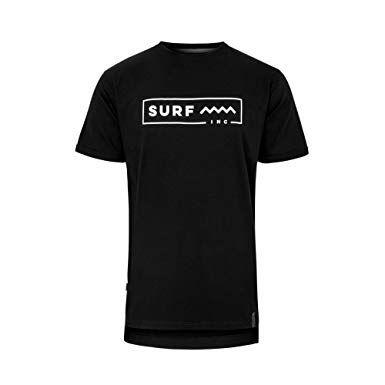 Skate Clothes Logo - Surf Inc. - Black Core Tee Men T-shirt - Surf Skate Wear, Streetwear ...
