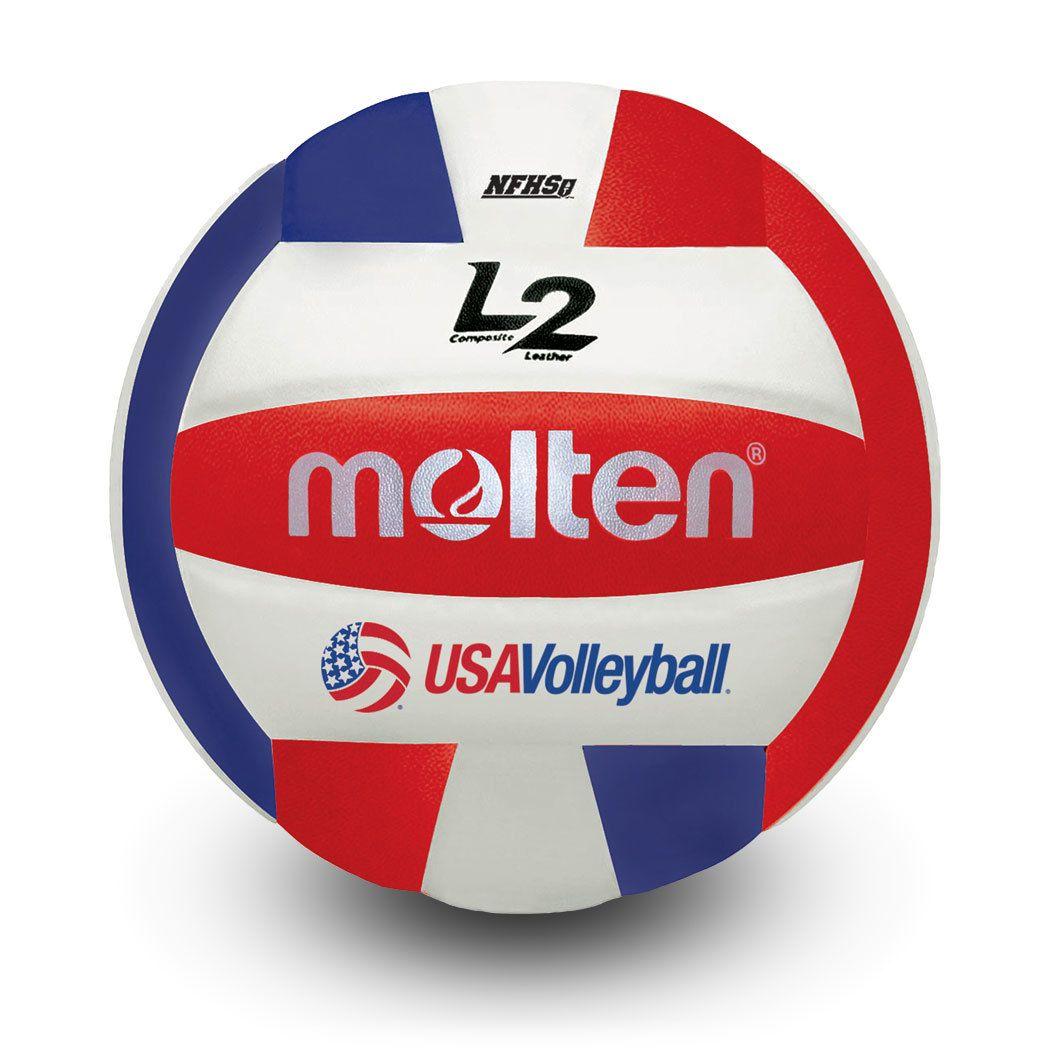 Red White and Blue Sport Logo - L2 Volleyball- Red/White/Blue (USAV Approved) | Volleyball | Molten USA