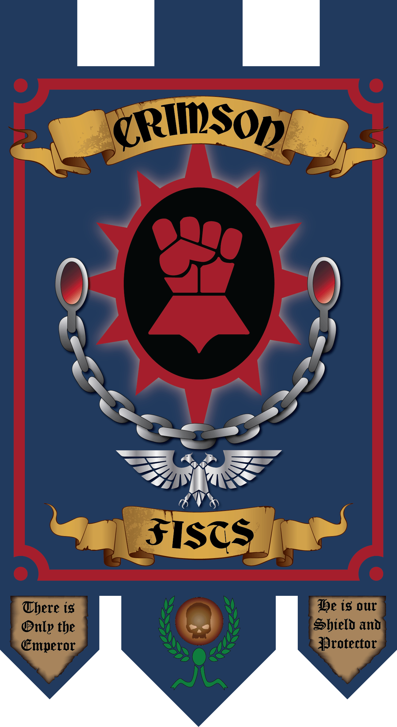 Crimson Emperor Logo - Crimson Fists – B.A.S. Gaming | BAS Gaming banners