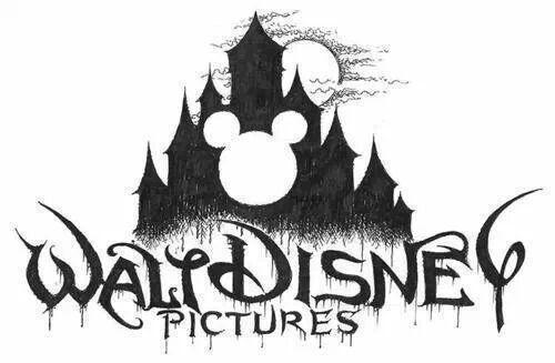 Black Disney Logo - Walt Disney Logo Halloween | Disney Logos | Disney, Disney logo, Logos
