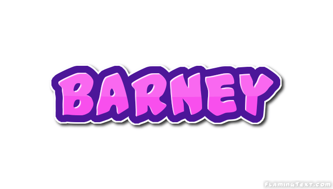 Barney Logo - Barney Logo | Free Name Design Tool from Flaming Text