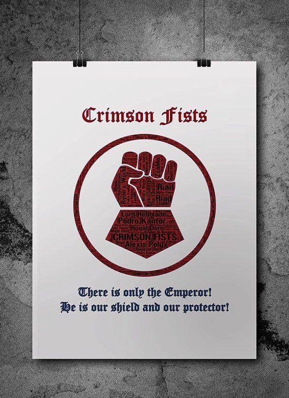 Crimson Emperor Logo - Crimson Fists Warhammer 40K by ZsaMoDesign | Warhammer | Pinterest ...