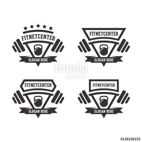 Triangle Shaped Logo - Fitness Logo, Emblem Triangle Shaped Logo of Fitness and GYM Sport ...