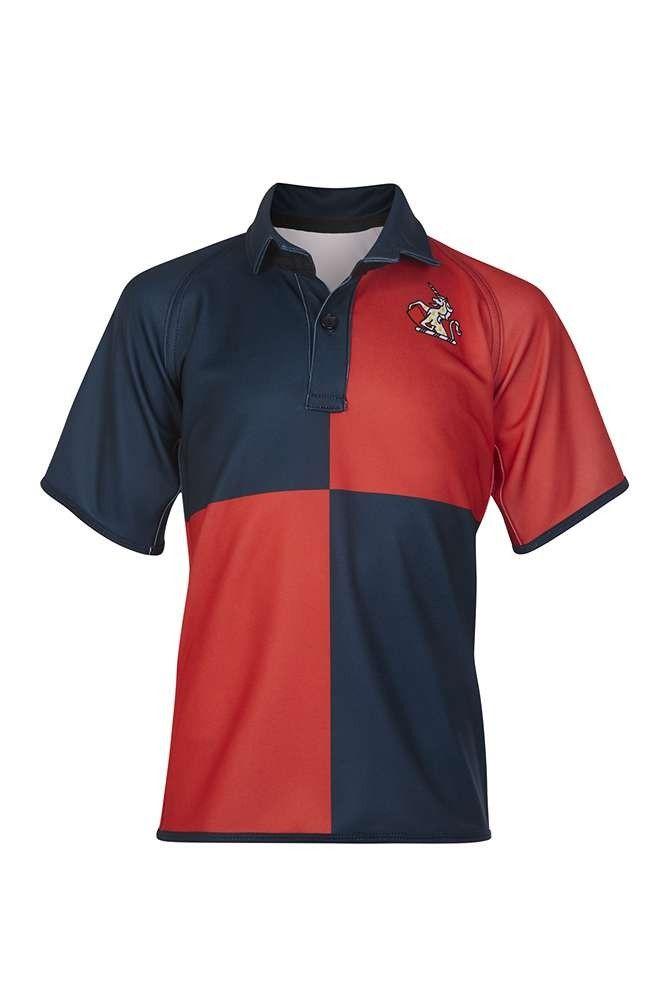 What Schools Have a Red T Logo - RGY-58-TOM - Kensington Rugby shirt - Navy/red/logo - Year 3 to Year ...