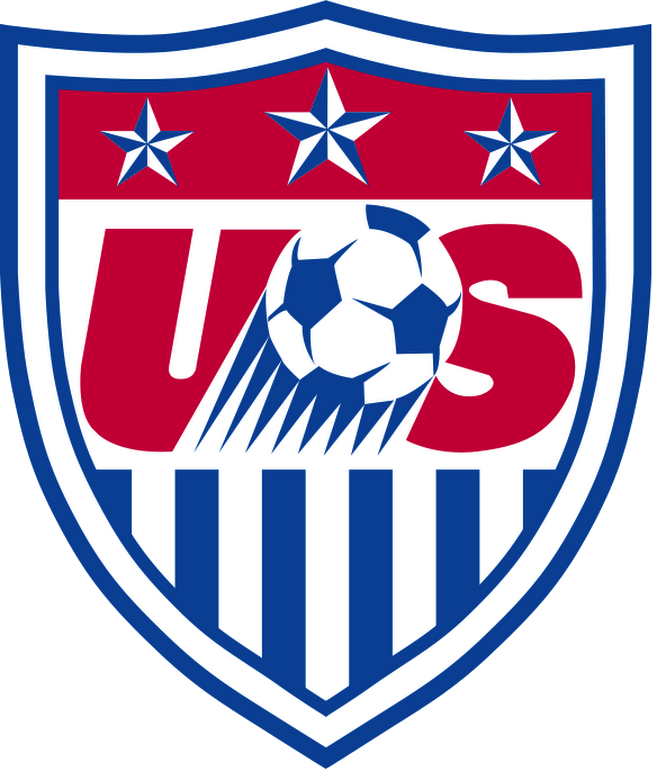 Red White and Blue Sports Team Logo - United States Primary Logo (2014-2015) - US in red with a soccer ...