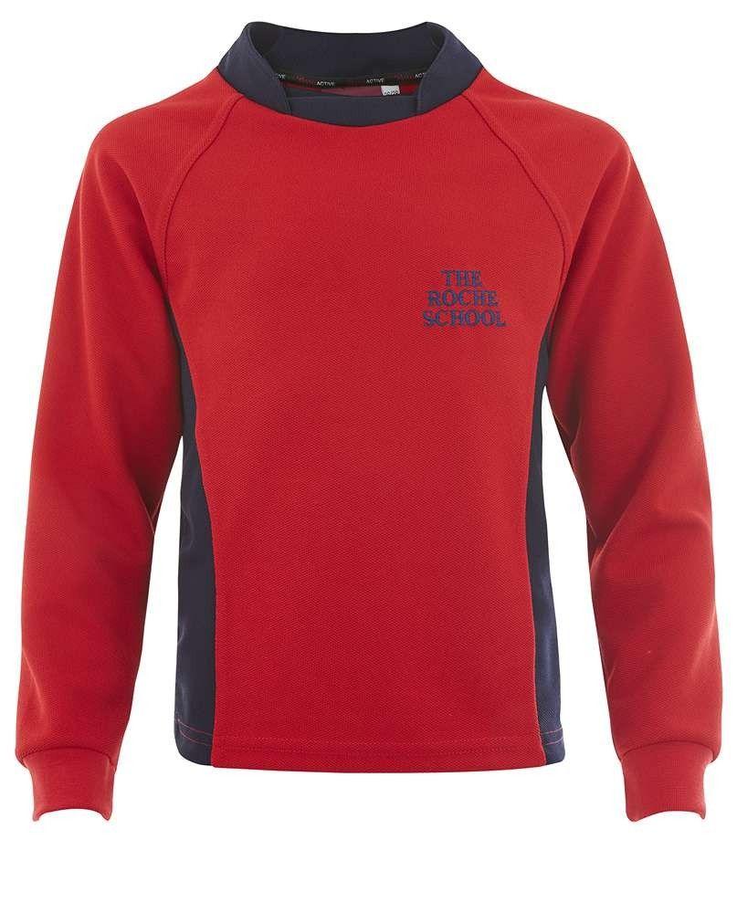 Red Navy Logo - RGY-64-TRS - Rugby top - Red/navy/logo - Optional for Year 2 Only ...