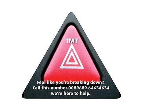 Triangle Shaped Logo - Promotional Triangle Shaped Fridge Magnets Printed with your