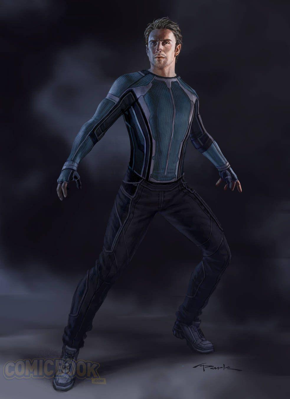 Quicksilver Marvel Logo - Alternate Designs for Quicksilver in Concept Art for AGE OF ULTRON ...