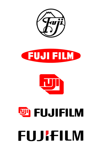 Red Fuji Logo - Fuji logo evolution | Logos Evolution | Logos, Logo design, Evolution