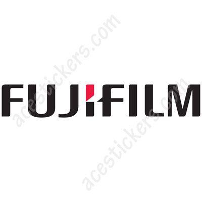 Red Fuji Logo - Fujifilm Logo (Black-Red) Stickers (20 x 3.3 cm) - ステッカー ...